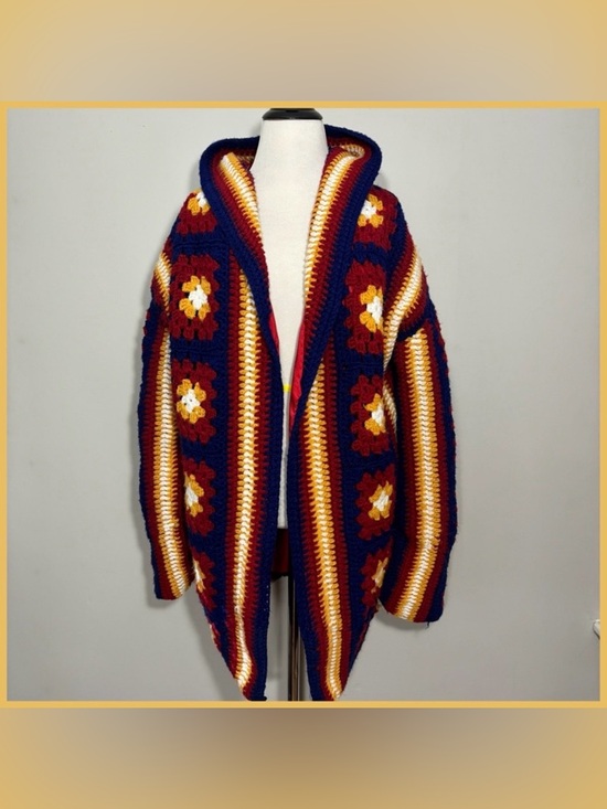 Jackets & Blazers - Handmade Granny Square Sweater